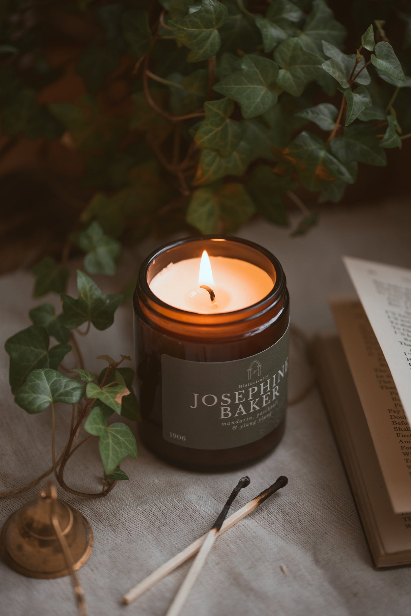 History candle inspired by jazz age artist Josephine Baker