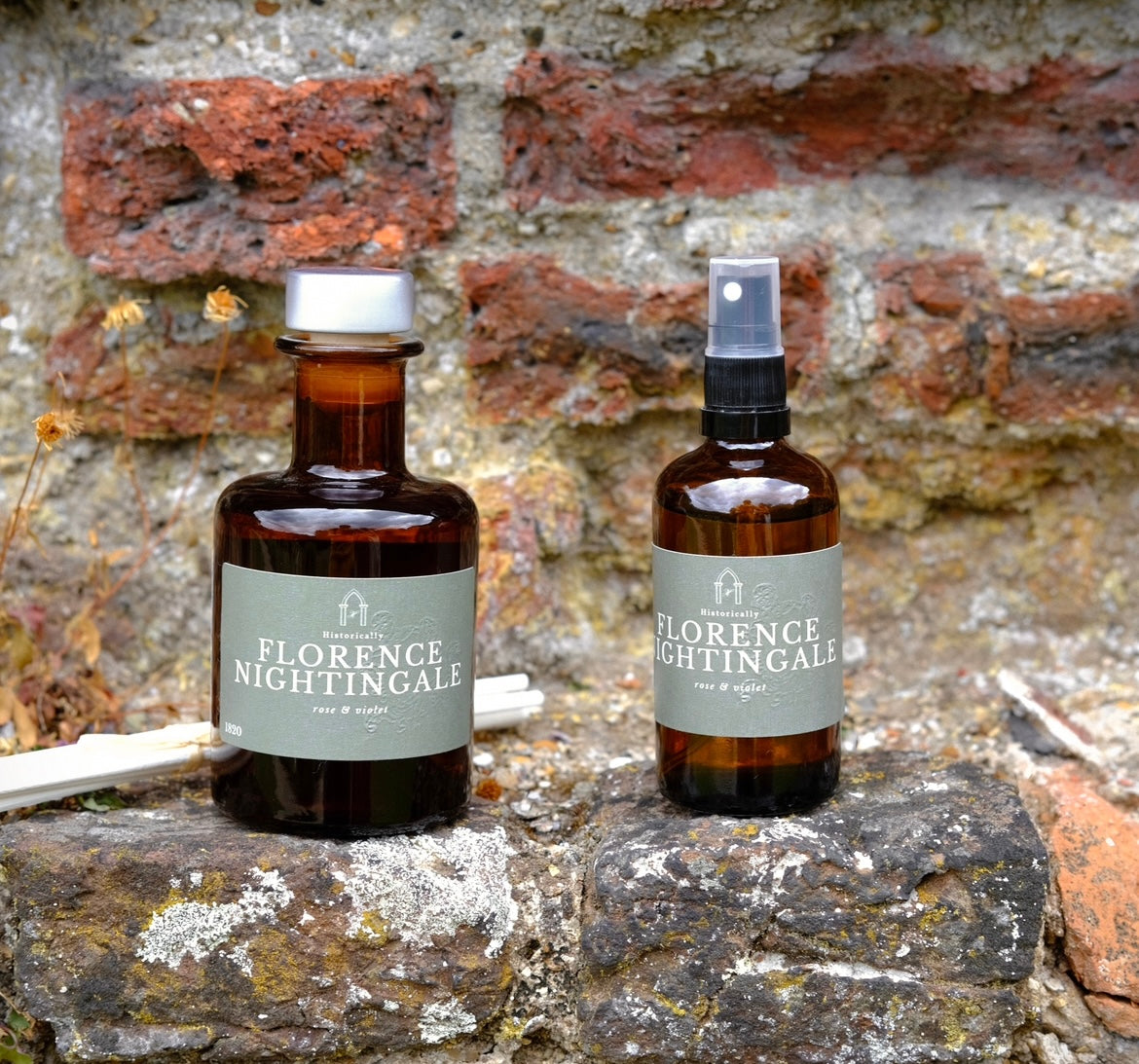 History scented reed diffuser and room spray inspired by Florence Nightingale