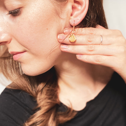 Golden Droplet Earrings
