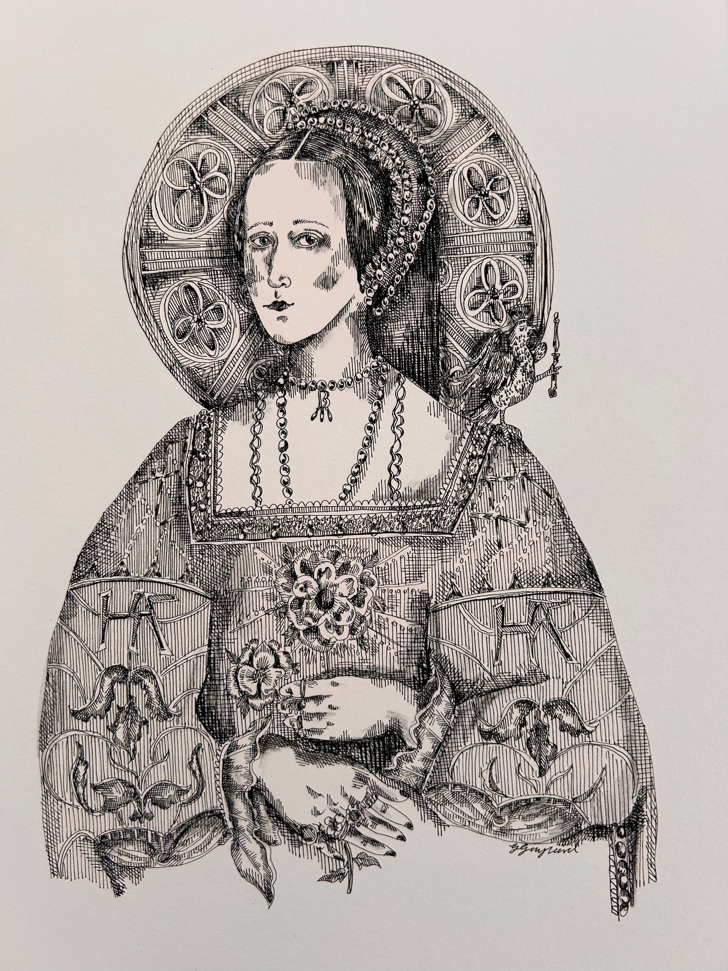 Anne Boleyn by Gisela Gayleard