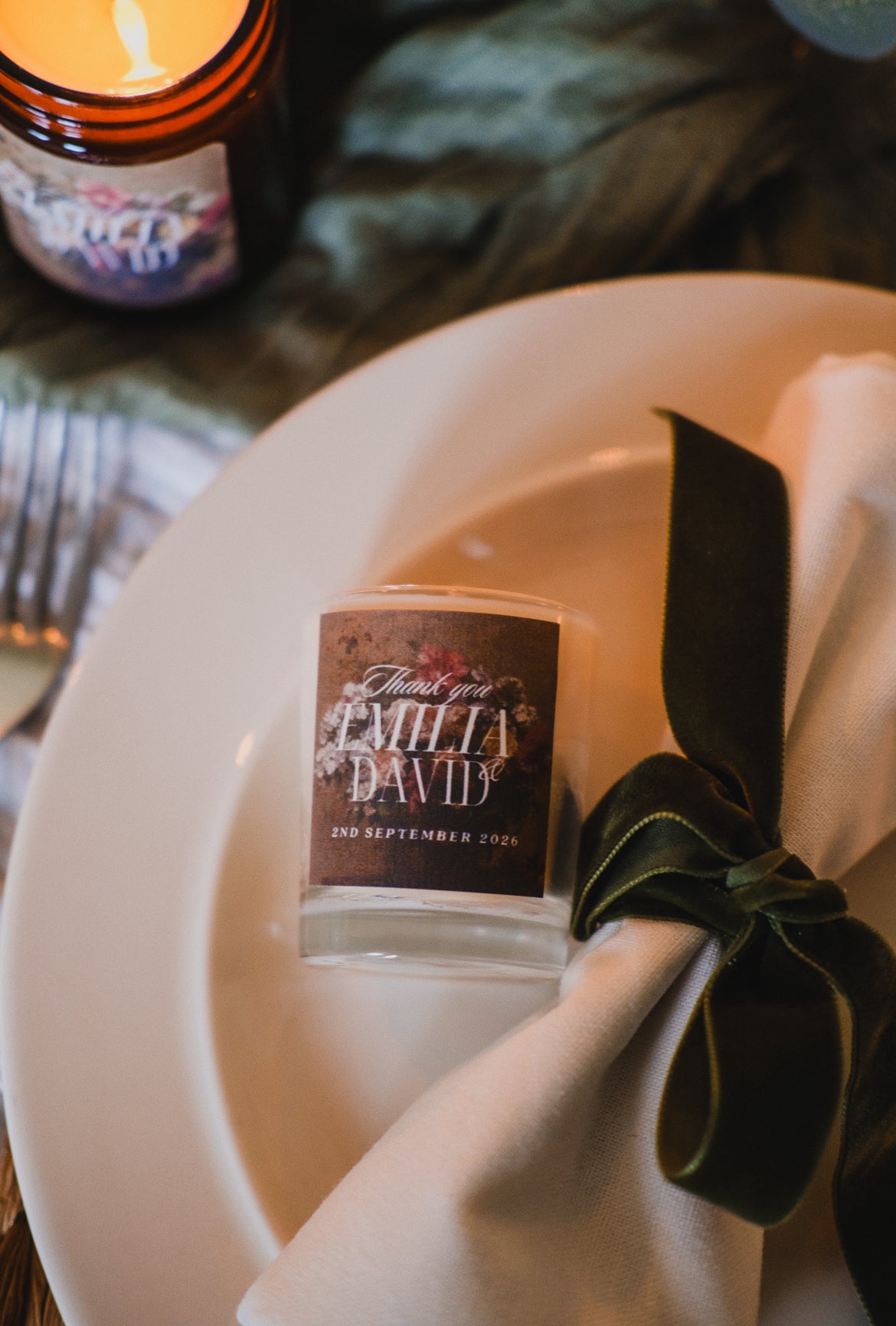 History inspired mini wedding favours